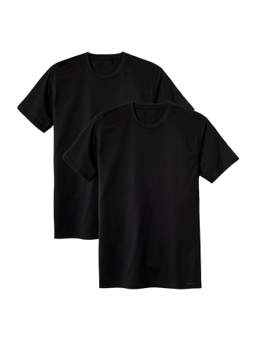 Calida T-Shirt 2er Pack in Schwarz