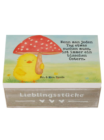 Mr. & Mrs. Panda Aufbewahrungsbox Küken Fliegenpilz Design mit S... in Weiß