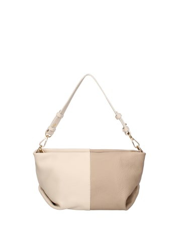 ROBERTA ROSSI Schultertasche in BEIGE AND TAUPE