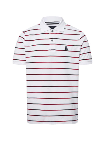 Andrew James Poloshirt in weiß rot