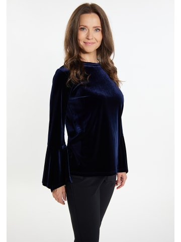 Usha Damen Samtshirt in Marine