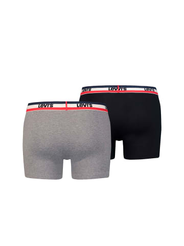 Levi´s Boxershort 2er Pack in Schwarz/Grau