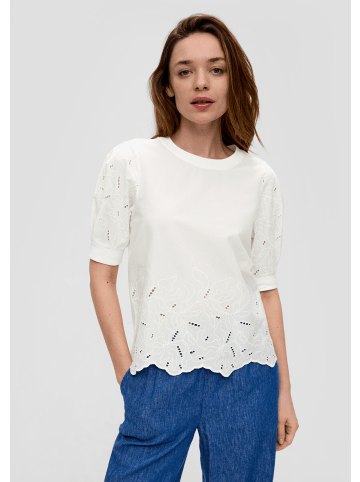 s.Oliver T-Shirt kurzarm in Creme