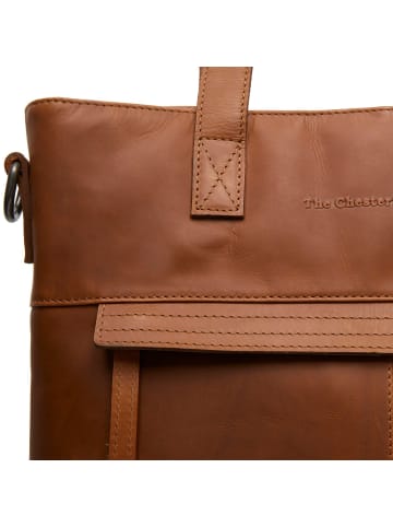 The Chesterfield Brand Nunavik Schultertasche Leder 33 cm Laptopfach cognac