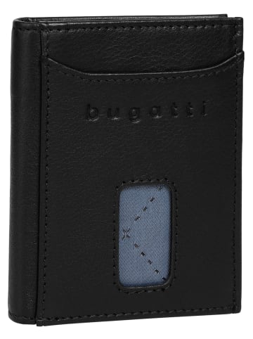 Bugatti Geldbörse SECURE SLIM echt Leder in schwarz