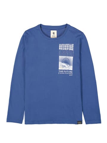 Garcia Langarmshirt mit Print in dew blue