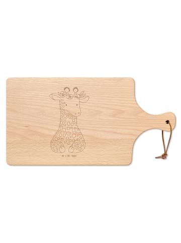 Mr. & Mrs. Panda Holzbrett Giraffe Blumenkranz ohne Spruch in Transparent