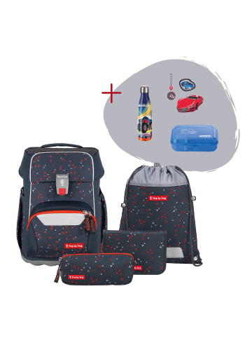 Step by Step BASIS „Anthrazit Triangles“, 7-teilig, schwarz in Anthrazit Triangles