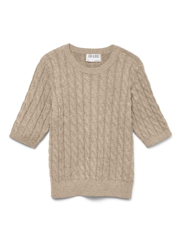 Vero Moda Strickpullover in Natural Melange