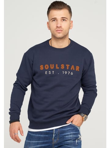 SOULSTAR Sweatshirt SYDNEY in Navy