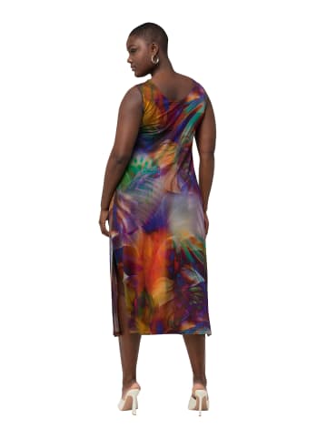 Ulla Popken figurbetontes Kleid in grünblau