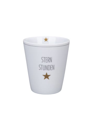 Krasilnikoff Happy Mug Becher Sternstunden in weiss