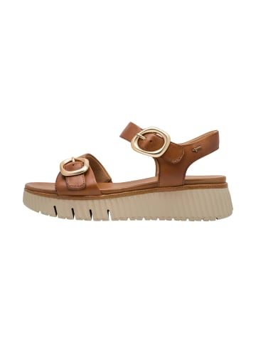 Tamaris Bequeme Keilabsatz-Sandalen aus Leder Braun