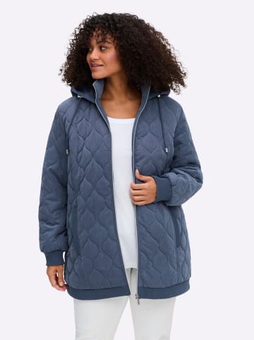 sheego Blousonjacke in rauchblau