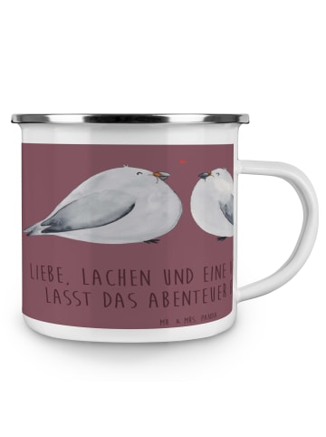 Mr. & Mrs. Panda Metallbecher Verlobungsfeier Abenteuer mit Spruch in Kaffa Coffee