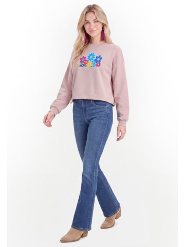 IZIA Women Sweatshirt in Light Rose