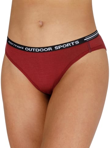 Normani Outdoor Sports Damen Merino Slip Mildura in Rot