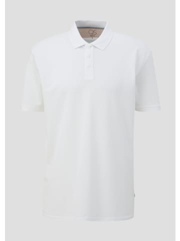 QS Polo-Shirt in 0100_weiß