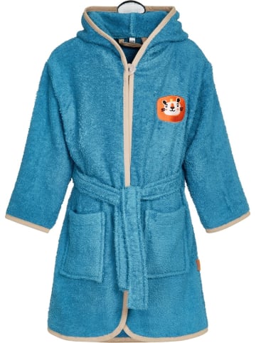 Playshoes Bademantel "Frottee-Bademantel Dschungel" in Blau