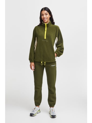 TheJoggConcept. Fleecejacke JCCLARA HALFZIP JACKET - 22800157  Halfzip Jacke mit hohem Kragen in Grün