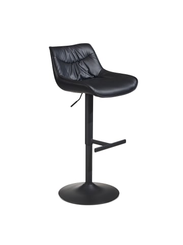 FineBuy Barstuhl in Schwarz / Kunstleder / 45x55x106