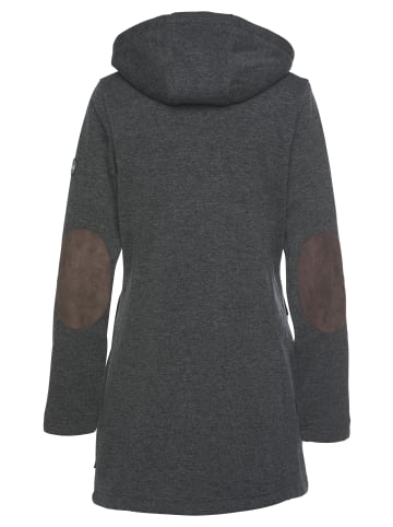 Polarino Strickfleecejacke in anthrazit