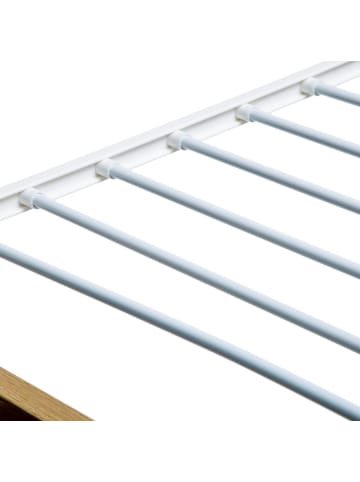 5five Simply Smart Wäscheständer, 2 Ebenen, auf Rollen in Weiß, 176,3 cm