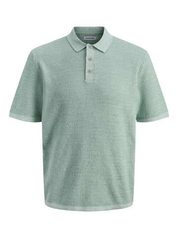 Jack & Jones Gestricktes Polo in Granite Green