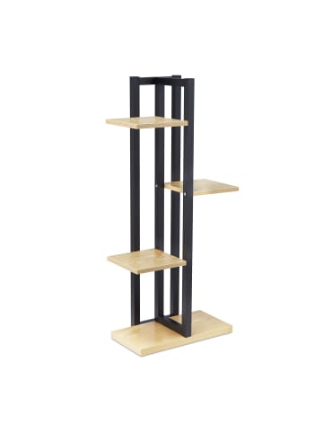 relaxdays Blumenregal in Hellbraun - (B)42,5 x (H)93 x (T)22,5 cm