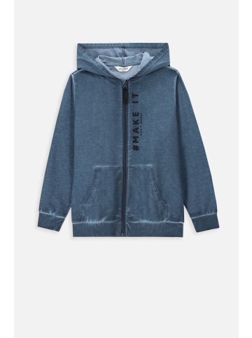 Coccodrillo Sweatshirt mit Reißverschluss in blau