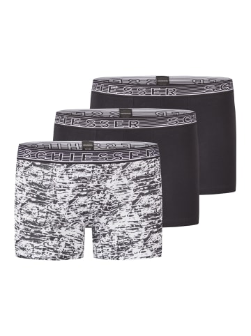 Schiesser Retro Short / Pant Teens Boys 95/5 Organic Cotton in Schwarz - Mix