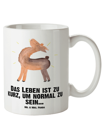 Mr. & Mrs. Panda Kaffeetasse Lama Stolz mit Spruch in Weiß