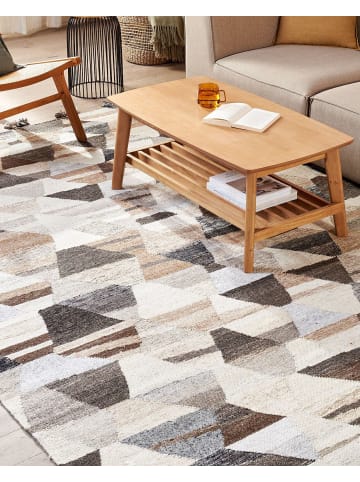 Beliani Kelim ARGAVAND in Bunt/Beige/Braun - (W) 160 x (L) 230 cm