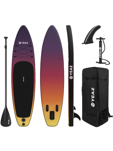 YEAZ SUNSET BEACH - EXOTRACE PRO - SET sup board und kit in lila