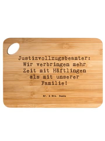 Mr. & Mrs. Panda Frühstücksbrett Spruch Justizvollzugsbeamte Zei... in Braun