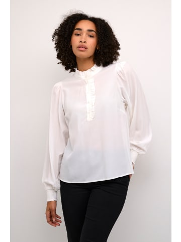 Kaffe Langarm-Bluse KAdorit in Chalk