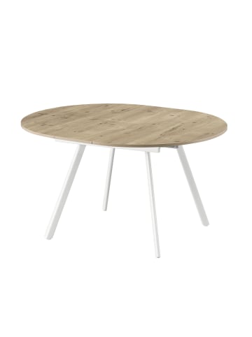 B&D Home Ausziehstisch TILL in Sandeiche - (B)120-150 x (H)76 x (T)120 cm