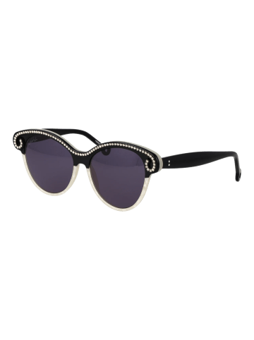 Hally & Son Frauen Sonnenbrille Schmetterling Schwarz