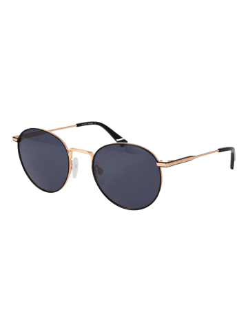 Bulget Unisex Sonnenbrille Rund Schwarz