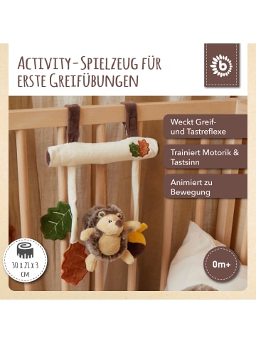 Bieco Spielwaren Kinderwagenkette Plüsch Igel - ab Geburt in Beige