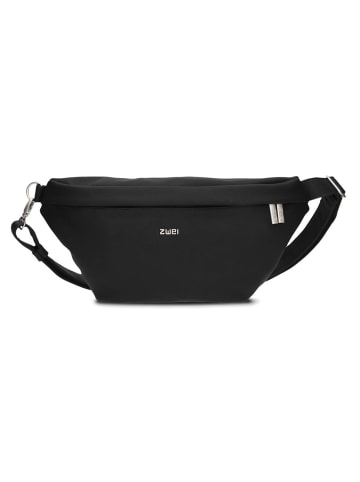 Zwei Mademoiselle.M Umhängetasche 40 cm in nubuk black