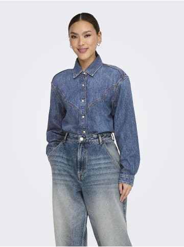 ONLY Jeanshemd in Medium Blue Denim