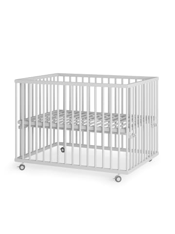 Sämann Sämann Laufgitter mit Lattenrost - weiß - Premium Kollektion