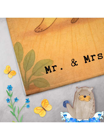 Mr. & Mrs. Panda Gästehandtuch Füchse Salsa tanzen Design ohne S... in Weiß