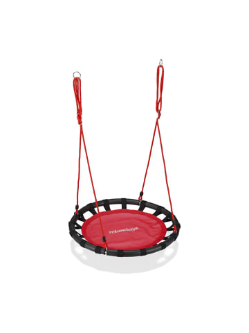 relaxdays Nestschaukel in Rot - Ø 80 cm