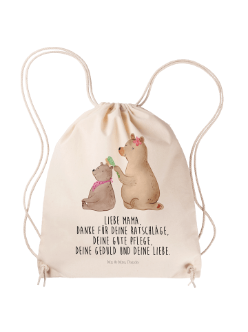 Mr. & Mrs. Panda festival tasche Bär Kind mit Spruch in Creme