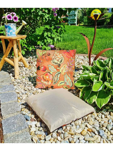 JACK Outdoor Dekokissen Motiv 45x45cm inkl. Füllung Beerenflut Orange
