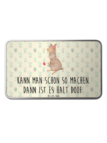 Mr. & Mrs. Panda Geschenkartikel Alpaka Blume mit Spruch in Kaktus Grün