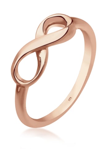 Elli Ring 925 Sterling Silber Infinity in Rosegold