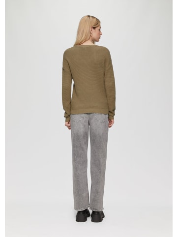 QS Strickpullover in 7854_olivgrün